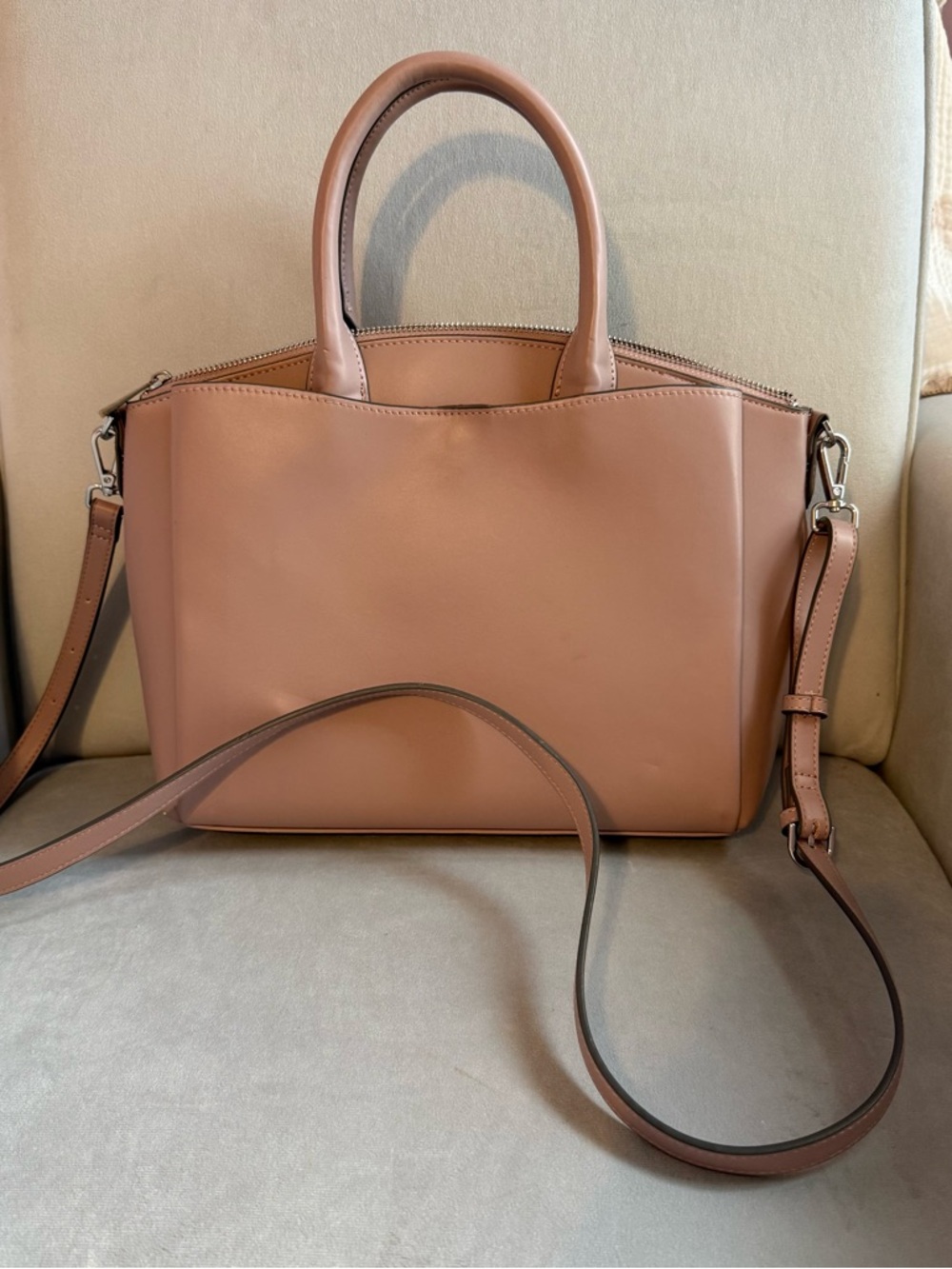 a new day Dusky Pink Structured Satchel with Removable Strap